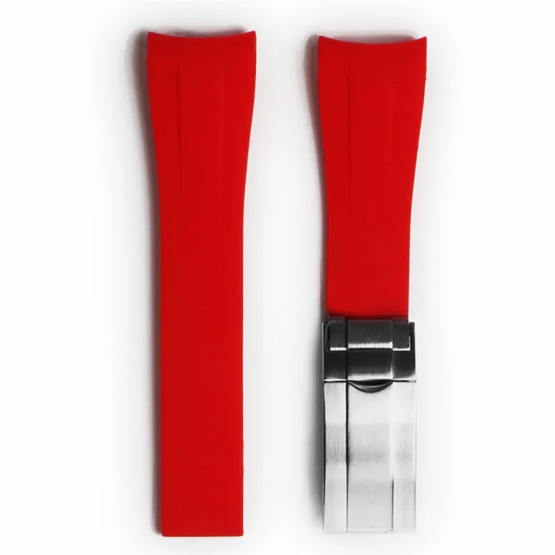 Waterproof Watchband Rubber Silicone Strap for Rolexwatch Diving Sport Watchstrap Camouflage for Submariner GMT Bracelet 20mm
