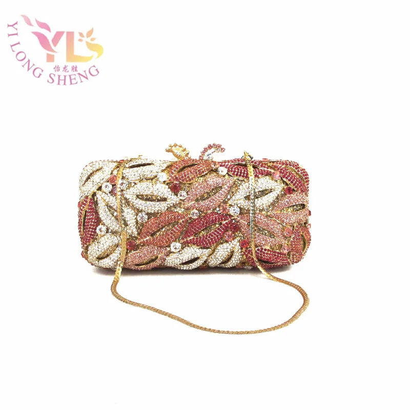 

Women Vintage Beaded Evening Bags Gold Clutches with Chain for Occasions Women Shoulder Handbags Crossbody Bags YLS-HOW32