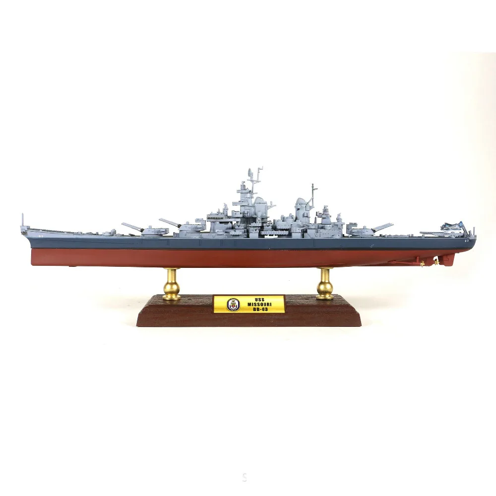 Новинка 1/700 USS Missouri, статическая Готовая модель броненосца из сплава, коллекционные вещи