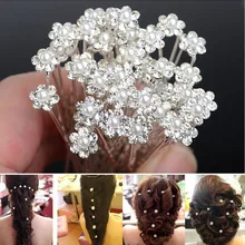 20Pcs Lots Wedding Bridal Bridesmaid Pearl Flower Hair Pin Clips U Pick Jewelry Party Accessories H6567