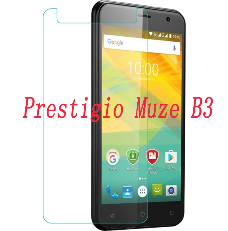 

2PCS NEW Screen Protector phone For Prestigio Muze B3 DUO PSP3512 PSP 3512 Tempered Glass SmartPhone Film Protective Cover