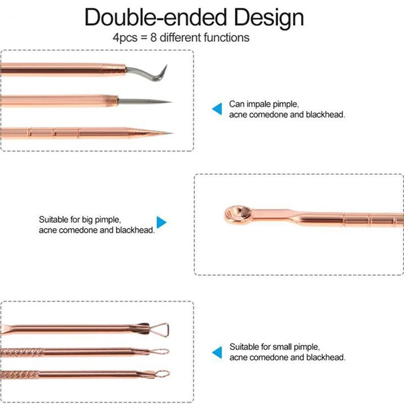 Инструмент акне игла эффективная 4 шт./компл. прыщи модная угревая головка для удаления пятен для женщин Comedone
