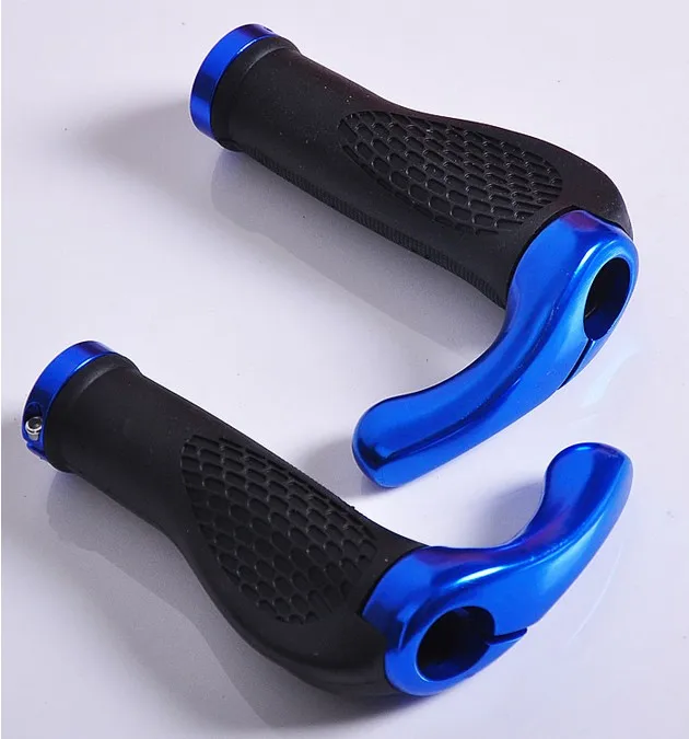 WEST BIKING MTB Bike Bicycle Cycling Handle Bar Grips Ergonomic Aluminum Rubber Horns Bicycle Handlebar Grips Bike Accessories