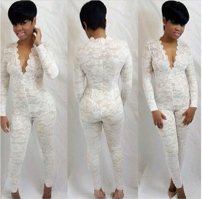 white lace onesie