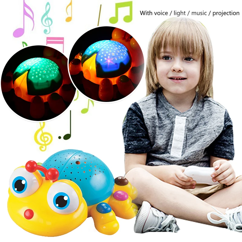 Умный обучающий инструмент проектор игрушка музыкальное исследование поет песня развивает интерес пластик Электрический Развивающие