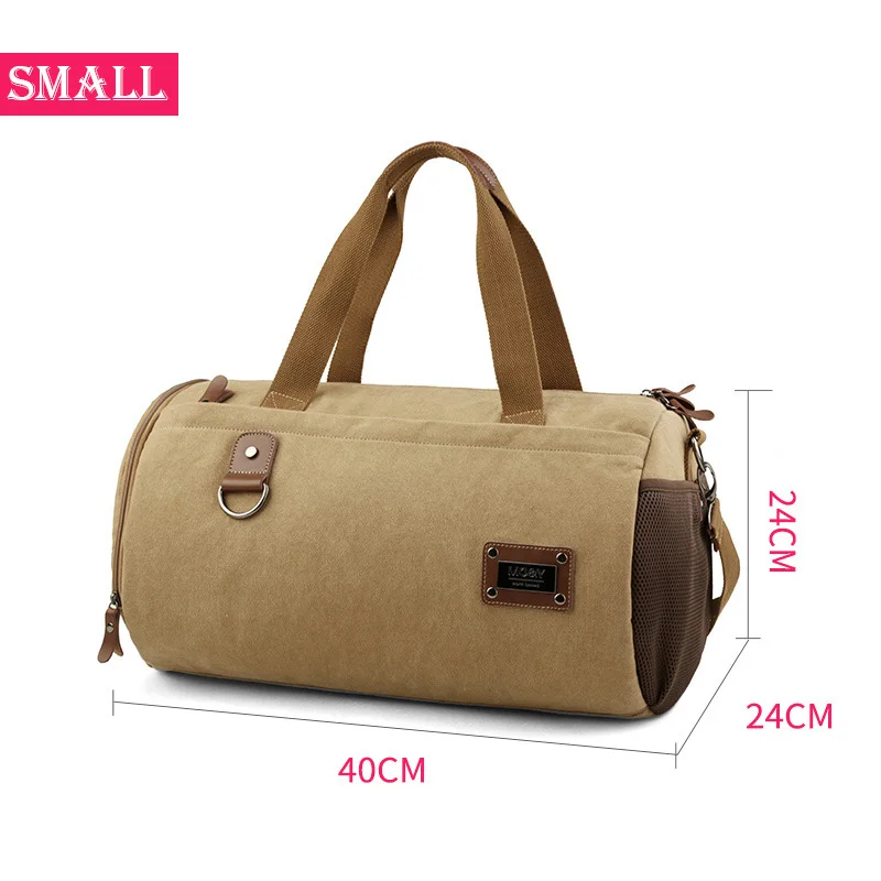 Ruil Мужская складная дорожная сумка износостойкая Холщовая Сумка защищает wo мужские портативные дорожные сумки, для отдыха - Цвет: Brown-Small