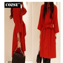 Slim Women Woolen Coat Fashion 2016 Korean Style Autumn And Winter Cloak Grid Coat Women Clothing Free Shipping H335