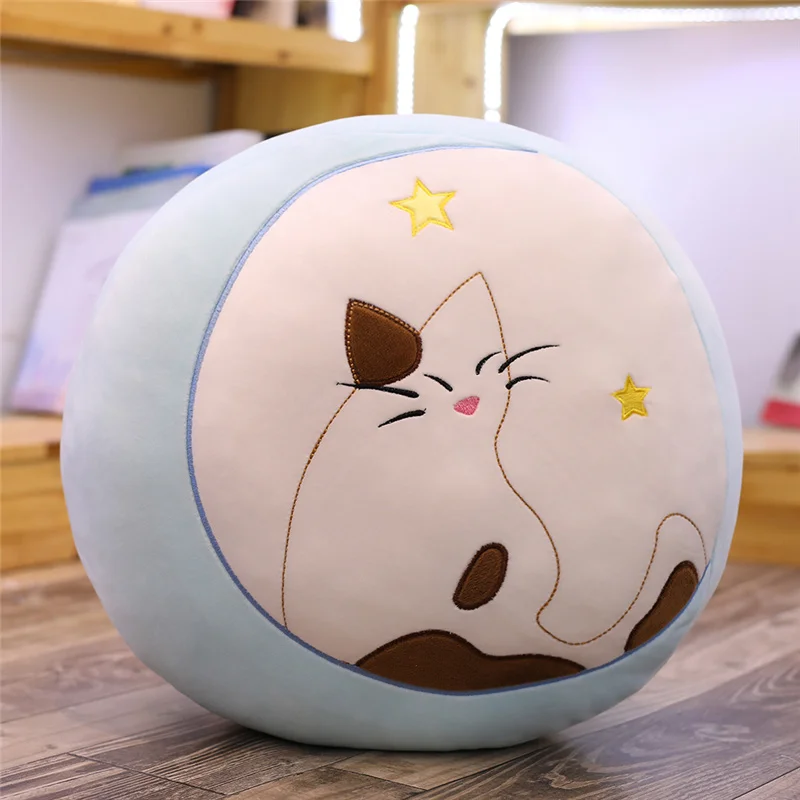 D Kawaii плюшевый теневой кот игрушки Мягкая диванная подушка воздухопроницаемое одеяло детское одеяло милый подарок к Рождеству для девочек детей - Цвет: D