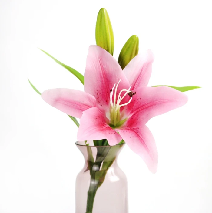 1 букет, высокое качество, искусственная лилия, цветы, Красивый букет для DIY, свадебный фестиваль, домашний стол, садовые украшения, искусственный цветок - Цвет: rose-1