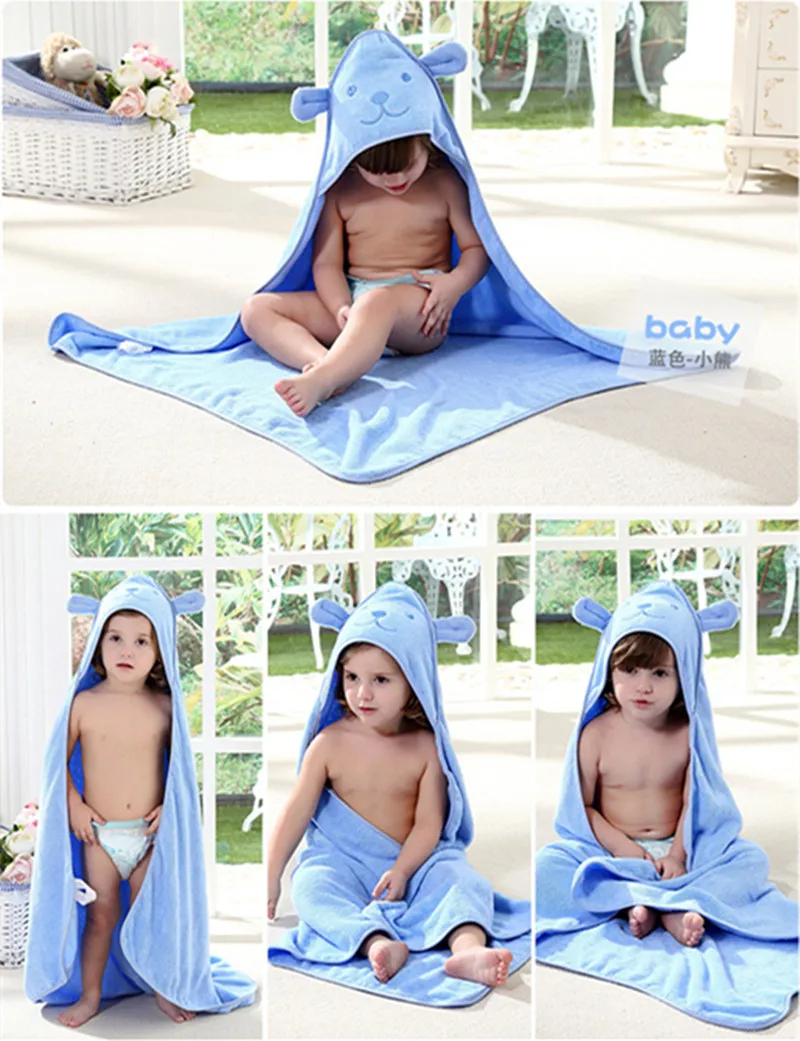 Baby Bath Towel Cloak Nature Cotton Hooded Towel Newborn Towels One Piece 3D Cartoon Shape Baby Bathrobe Kids Towel Baby Stuff