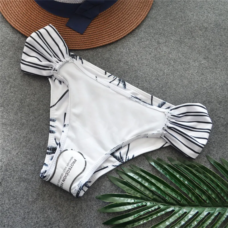 Bikinis 2018 Mujer Push Up Print Separate Swimsuit Women Biquini Swinwear Female Bathing Suit Coconut Tree Swim Suit Plavky