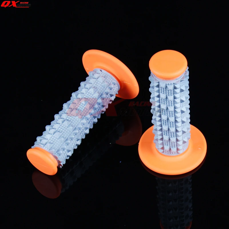 

Orange 3D TPE rubber soft Hand Grips Dirt Bike Motocross Motorbike MX Girps Fit BSE KAYO KTM 7/8" Handlebar Grips Free shipping