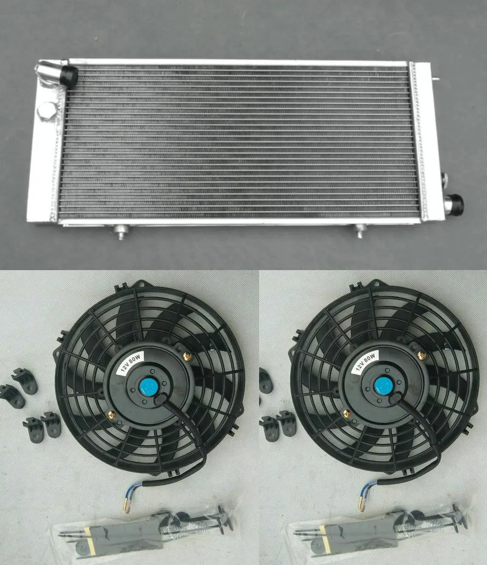 3Row Алюминий радиатора для 1984-1994 PEUGEOT 205 309 GT я 1.8D 1.6L/1.9L& 1.8L дизельный MT& 2 вентилятора 85 86 87 92 93