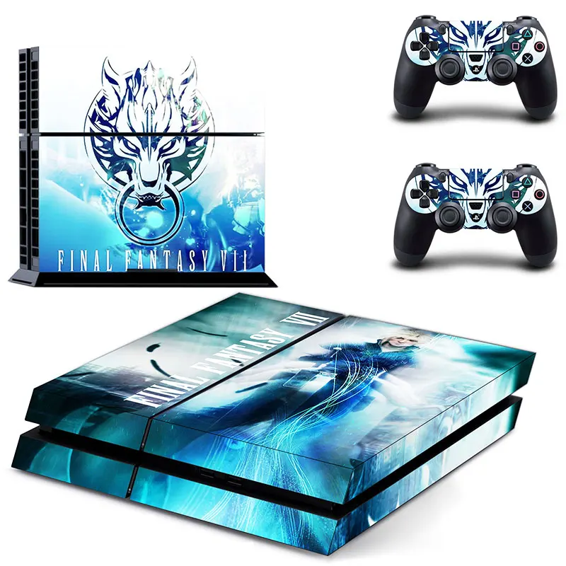 

Final Fantasy VII Vinyl Skin Sticker Cover for Sony PS4 for PlayStation 4 and 2 Controller Skins