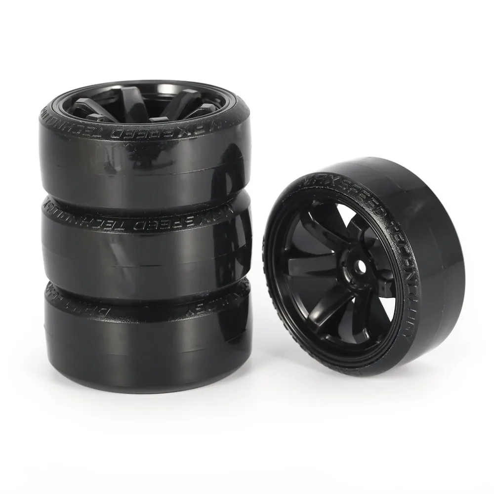 4Pcs Hard Plastic RC Drift Tire Hard Tyre Set for Traxxas/HSP/Tamiya/HPI RC On-road Vehicle Drifting Car Spare Parts drop ship