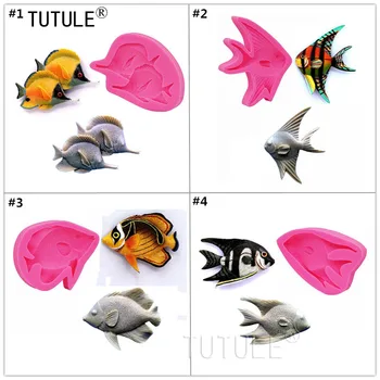 

Gold fish mould,Silicone Fish Mold,polymer clay mold,Sea flexible resin mold,Food-grade chocolate candy mold,Animal fish mould