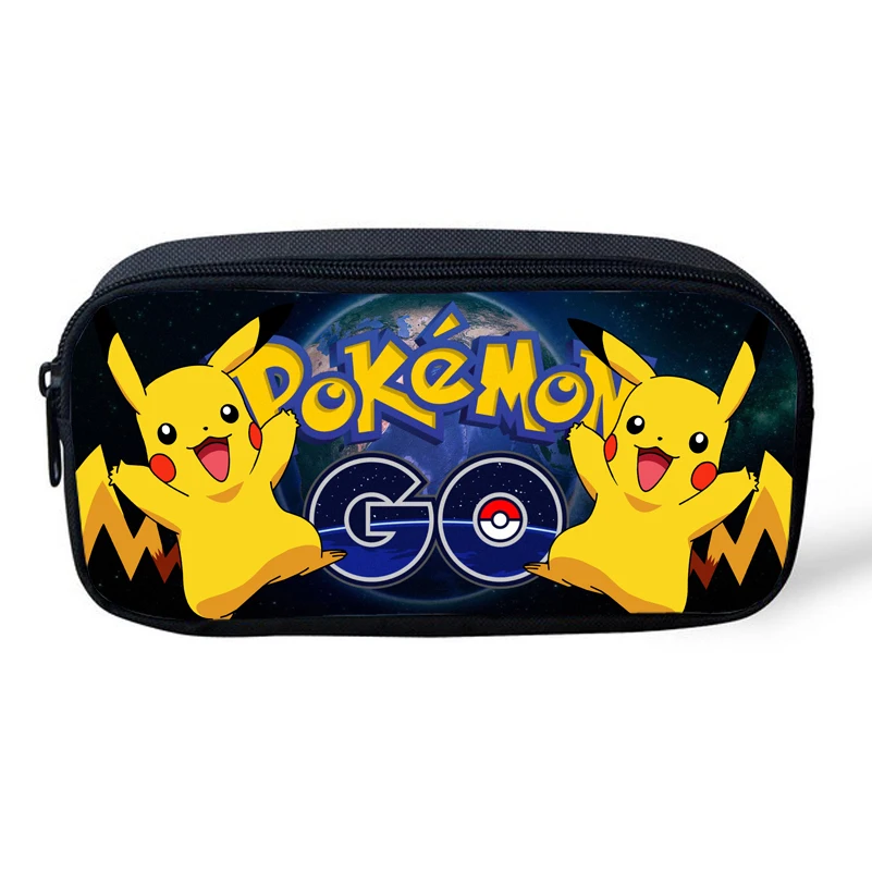 

2018 New Style Student Fashion Coin Purses Bag Boys Character Pokemon Bag For School Girls Kids