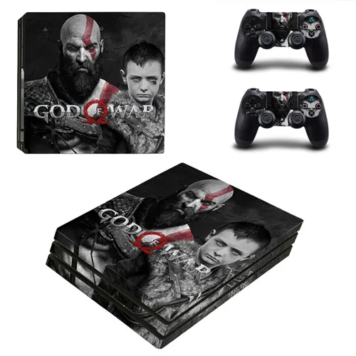 Игра God of War PS4 Pro наклейка для кожи виниловая наклейка для sony Playstation 4 консоль и 2 контроллера PS4 Pro наклейка для кожи - Цвет: YSP4P-2148