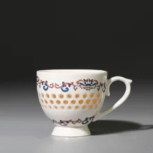 2 шт./лот 70 мл керамическая ручка чайные чашки синий и белый фарфор полые чайные чаши кофейные чашки для эспрессо домашняя посуда для напитков Master Cup