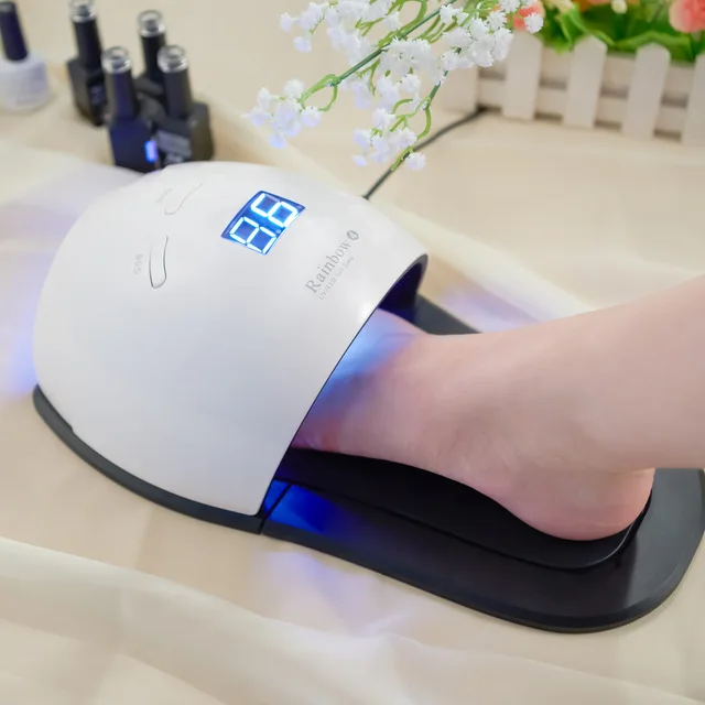 

Free shipping Rainbow 4 48W Professional LED UV Nail Lamp Led Nail Light Nail Dryer UV Lamp Gel nail polish for finger and toe