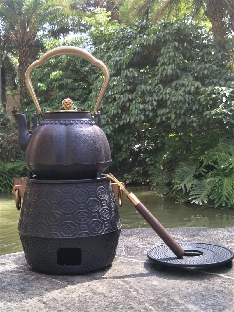 XMT-HOME чугунный чайник плита чугунный чайник грелка углеродная горелка печь Ретро древесный уголь нагревательная плита 1 шт