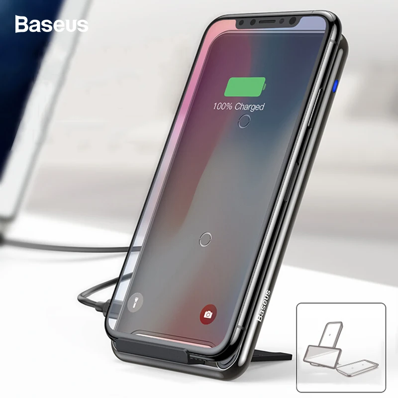 Baseus 10W 2/3 Coils Qi Wireless Charger For iPhone Xs Max Xr X 8