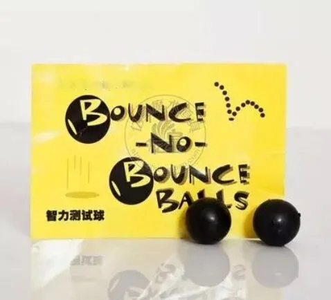 1Set Mental Power Test Ball Bounce No Bounce Ball Close Up Magic Trick 