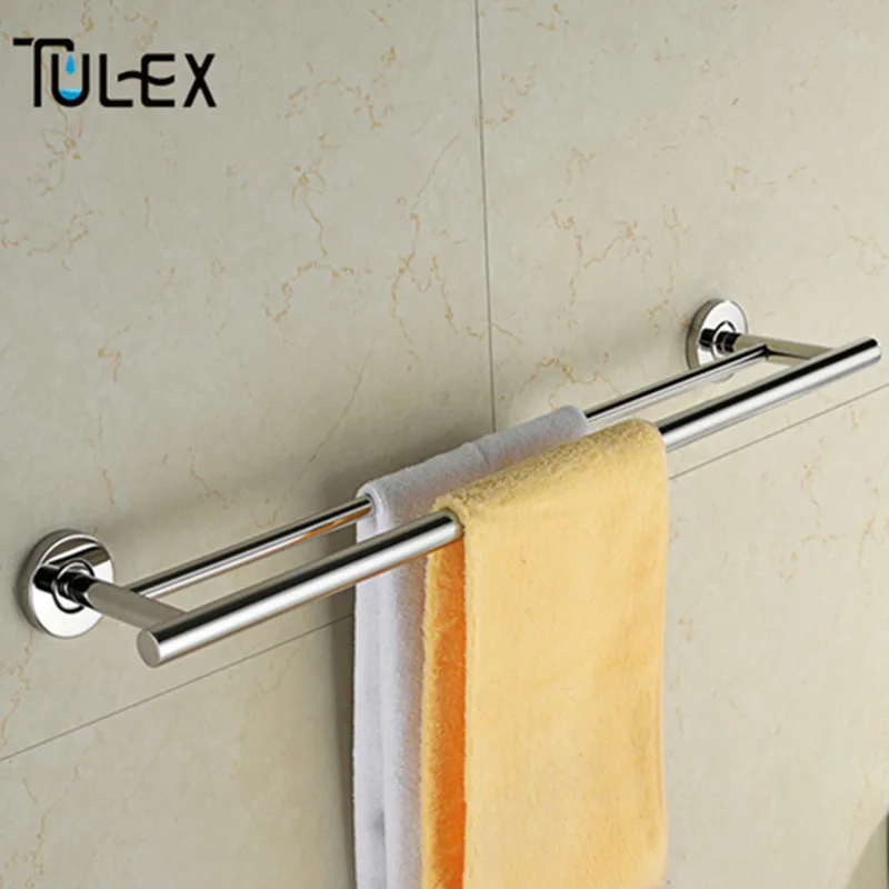Bathroom Accessories Double Towel Bar Towel Holder Rack Stainless Steel