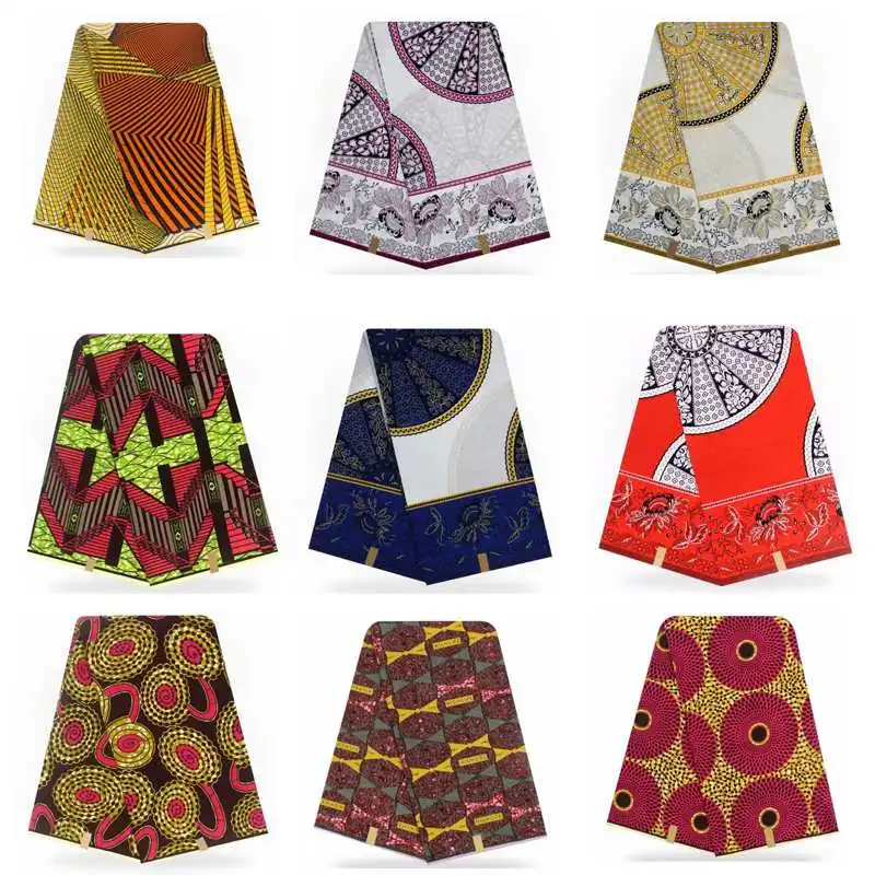 

Newest real soft new wax hollandais african dutch ankara real soft wax print 100% cotton fabric for women dress high quality