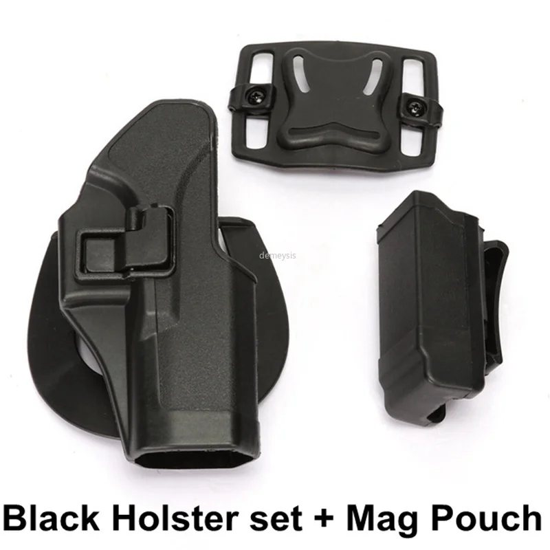 

Tactical Pistol Belt Holster Quick Release Military Airsoft Shooting Holsters Hunting Belt Holster for Glock 17 19 22 23 31 32