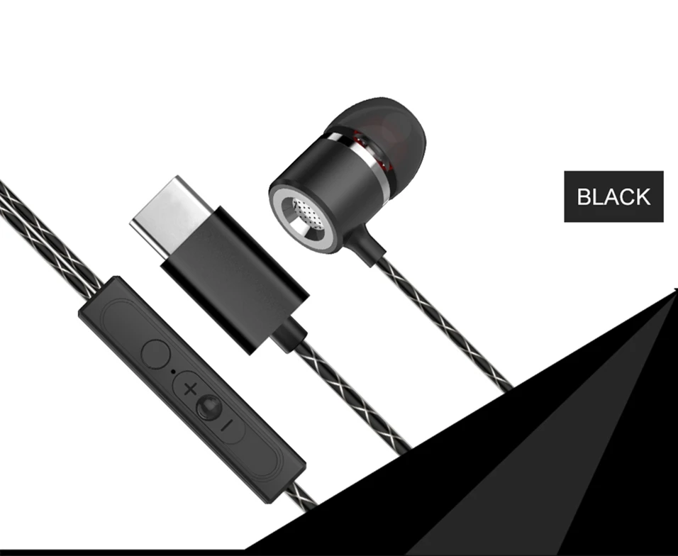 Icoque for Type-c Letv Leeco Earphones Stereo Headphones Bass Headset with Mic for LeEco Le 2 Max Pro USB Type C In-ear Earphone (16)