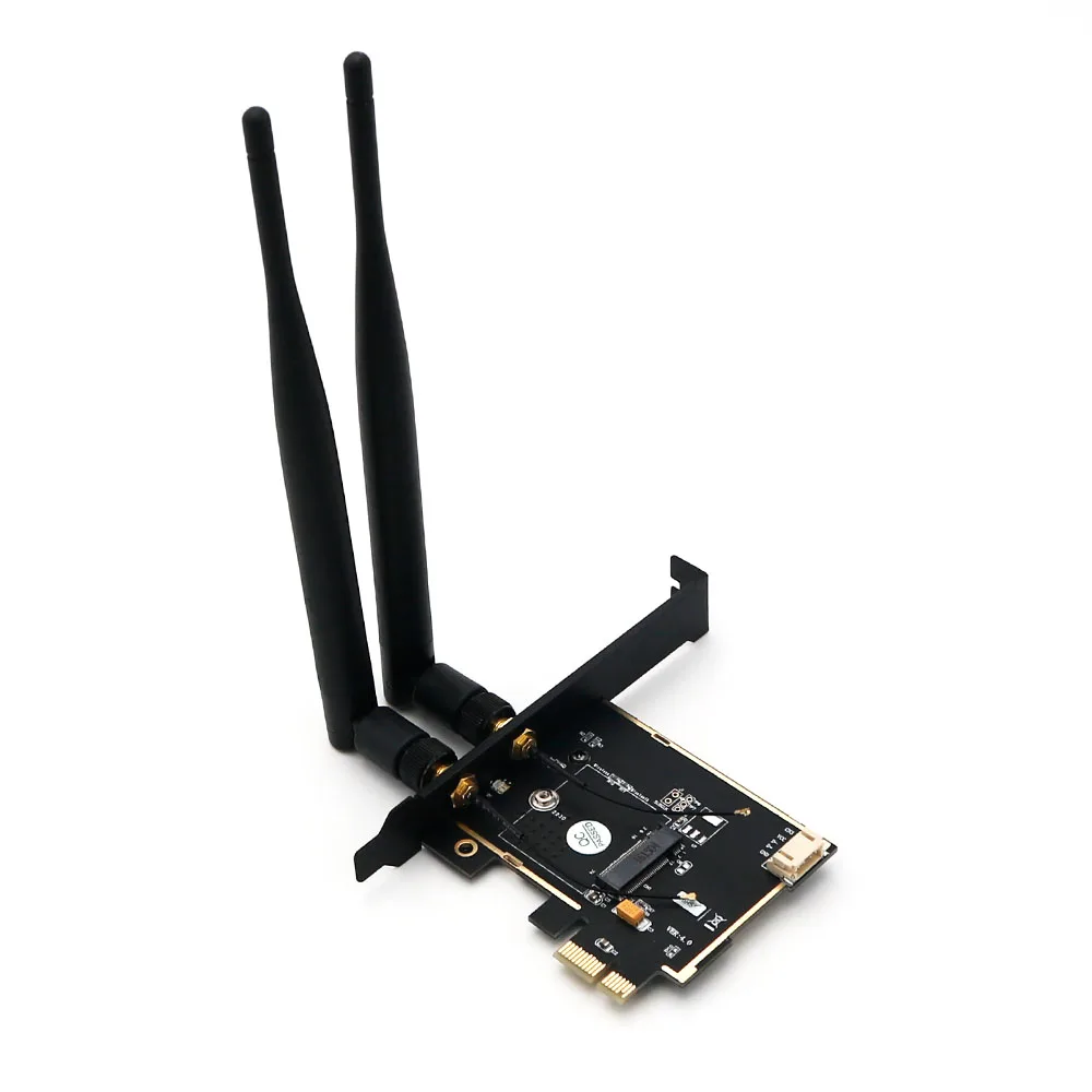 Беспроводной сетевой адаптер Wi-Fi NGFF M.2 Wi-Fi карты PCI Express 1X адаптер Wi-Fi Bluetooth Ethernet сетевой карты с EMI Sheild