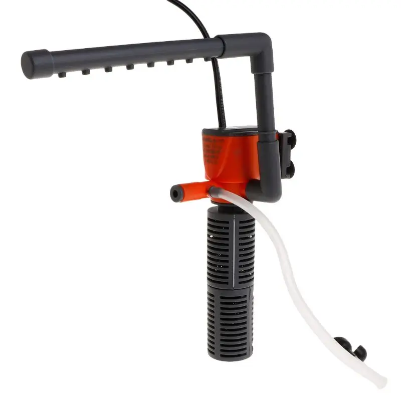

1 Set Fish Tank Oxygen Pump Aquarium Filter Submersible 220-240V US Plug Internal Mini Silent Flow