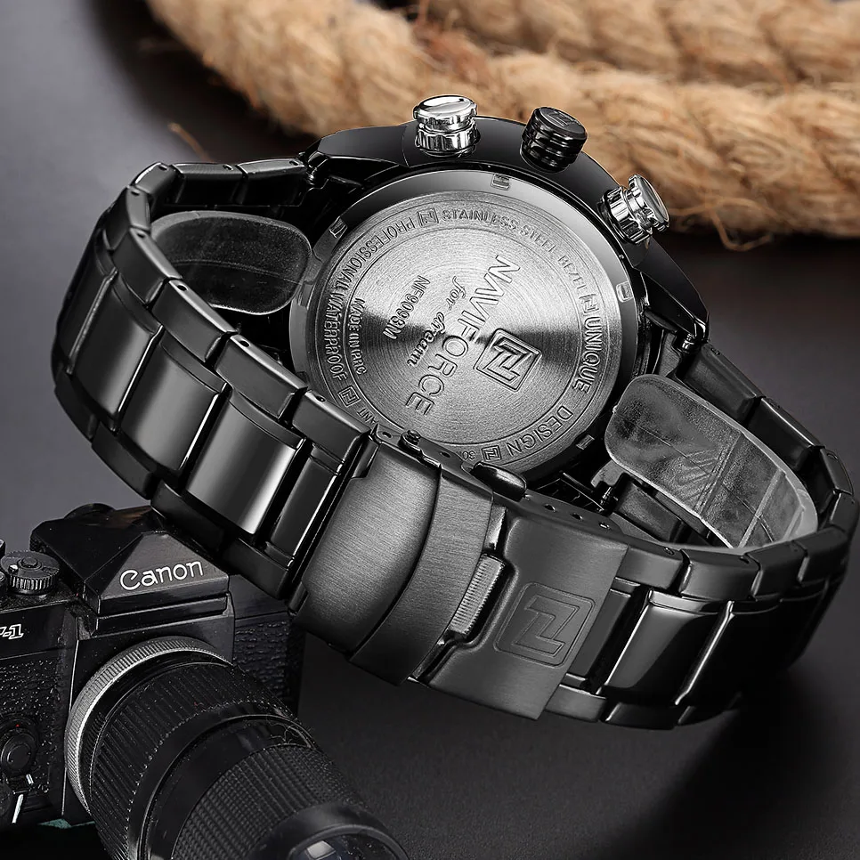 NAVIFORCE Quartz Wristwatch Mens Watches Top Brand Luxury Sport Military Watch Men Clock Stainless
