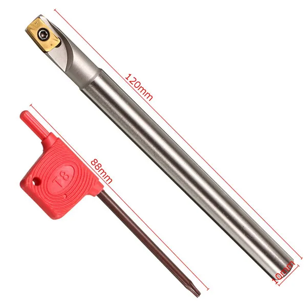 BAP300RC10-10x120-1T Turning Tool Holder with APMT1135PDER Insert and Wrench