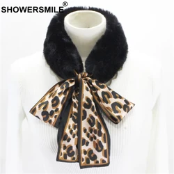 Showermile Leopardo Collar Falso para las Mujeres Primavera Otoño de Piel Desmontable Collar Damas Diseñador de Moda Marca Cuello de Piel Sintética Showermile Leopardo Collar Falso para las Mujeres Primavera Otoño de Piel Desmontable Collar Damas Diseñador de Moda Marca Cuello de Piel Sintética