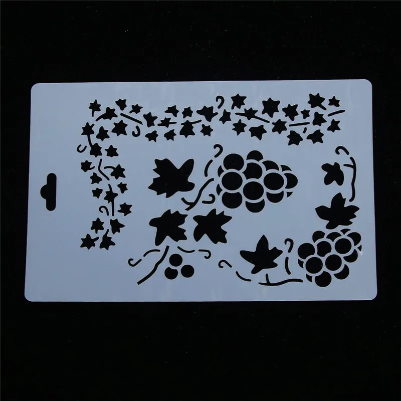 

Grape Vine Leaf Reusable Stencil Scrapbooking Diary Album Notebook Decors Airbrush Painting Art Cake Spray Mold DIY Decor Crafts