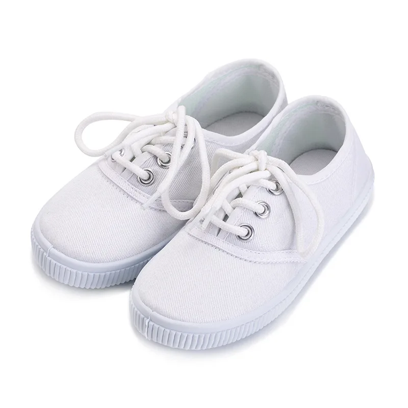 Детская парусиновая обувь для мальчиков и девочек 3-8 лет, детская повседневная спортивная обувь на липучке, детские кроссовки, танцевальная обувь - Цвет: 3
