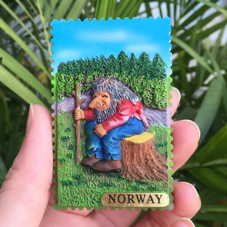 Norway 3D Fridge Magnets The Last Indigenous Sami Home Decoration Magnetic Stickers Features Travel Souvenir Gift