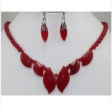 

natural beads Mother's Day New - beautiful natural gem necklace 18 " , earrings gem women's jewelry s