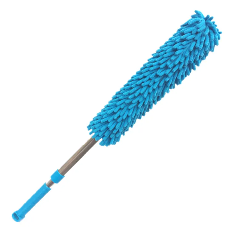 2pcs Chenille Retractable Duster microfiber Metal handle dust cleaner