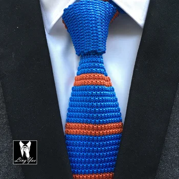 

Lingyao HOT Sale fashion knitted tie high quality woven Knitting necktie stylish knit ties wholesale