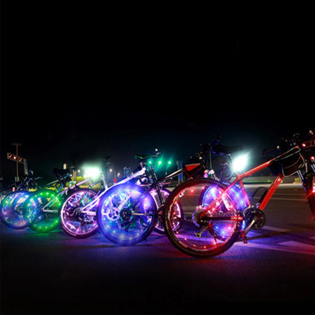 Clearance High Quality 20 LED Bicycle Lights Mountain Bike Light Cycling Spoke Wheel Lamp bisiklet aksesuar 2