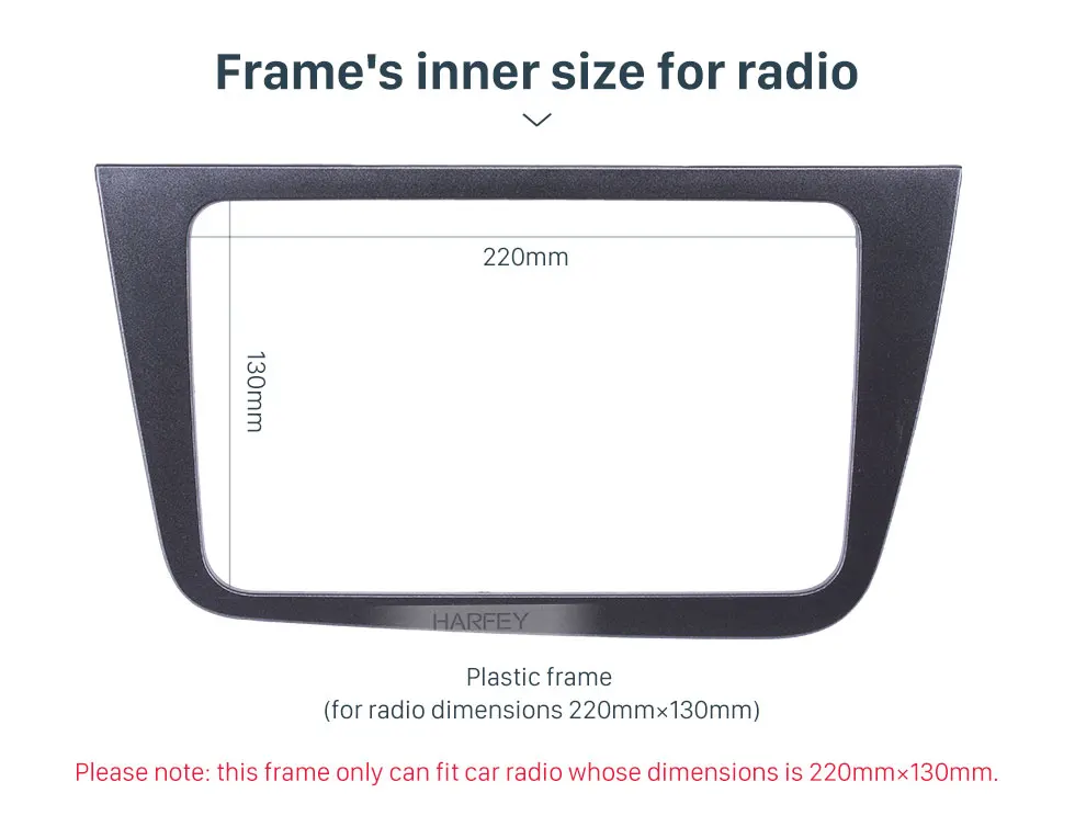 Harfey для 2004+ SEAT Altea Toledo LHD 2 DIN Автомобильная Радио приборная панель отделка комплект 220*130 мм стерео DVD плеер переоборудование рамка