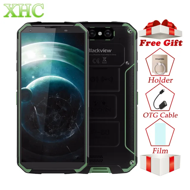 Best Offers 4G Blackview BV9500 5.7inch Mobile Phone 4GB+64GB Octa Core Android 8.1 16MP 13MP NFC OTG Dual SIM Smartphone Wilreless Charging