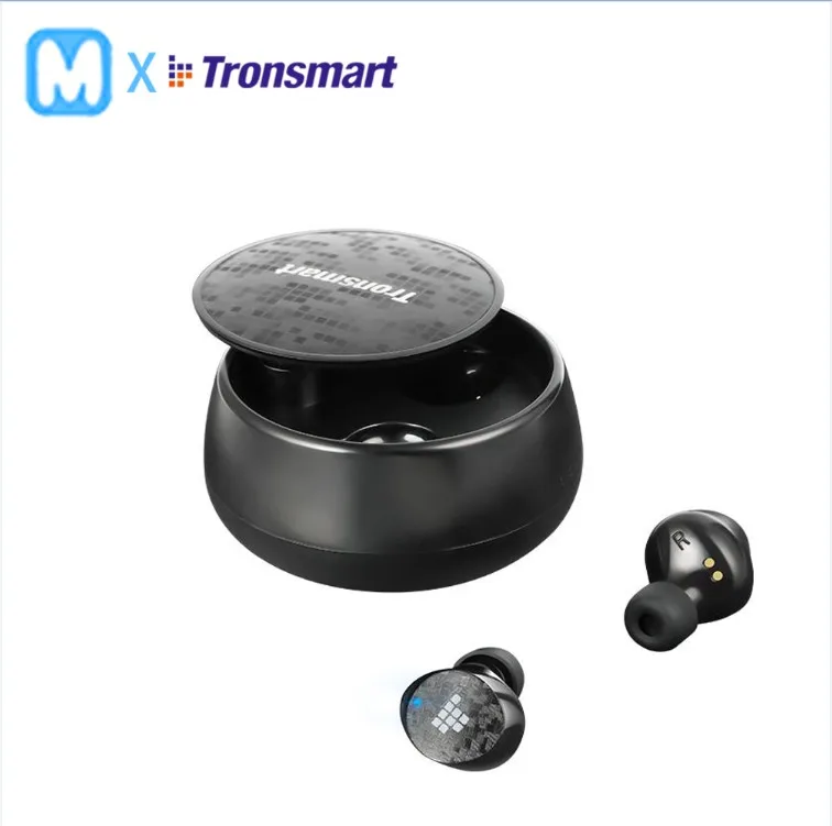 

New Tronsmart Spunky pro Earphone Black IPX5 Small earbuds connect with siri hand free call HIFI Automatic connect phone