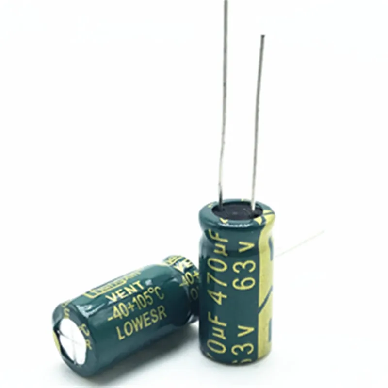 

20pcs 63V 470UF 10*20 high frequency low impedance aluminum electrolytic capacitor 470uf 63V