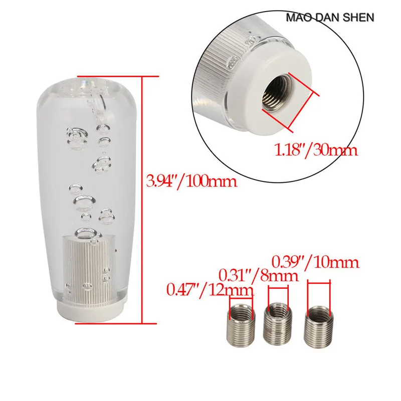 10 cm universal cristal LED shift Knob universal Shifter cambio colorido cabeza de cambio de engranaje Mao dan shen 10 cm universal cristal LED shift Knob universal Shifter cambio colorido cabeza de cambio de engranaje Mao dan shen
