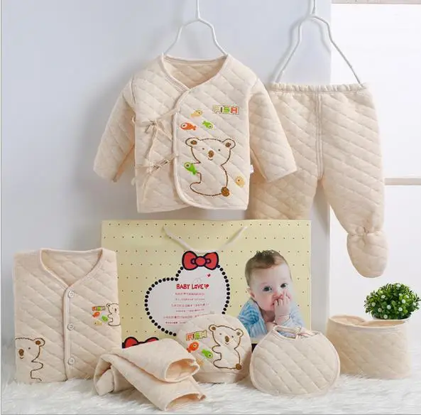 

7pcs/set Newborn Baby Set 100% cotton 0-3months infant underwear Grooming & Healthcare Kits,Free Shipping DN0005