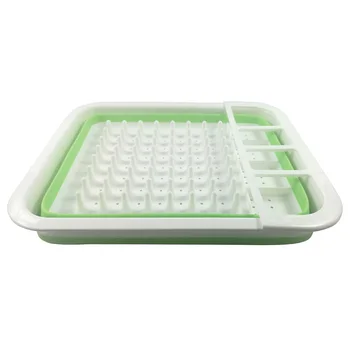 

Household Plastic Folding Kitchen Drain Rack Cutlery Cutlery Storage Box Folding Tableware Drain Rack Cutlery Cup Holder